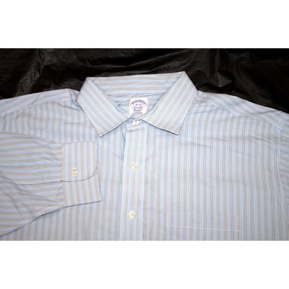 Brooks Brothers Classic 1818 Men's Long Sleeve Button Front Shirt Size 18-34 - Picture 1 of 4